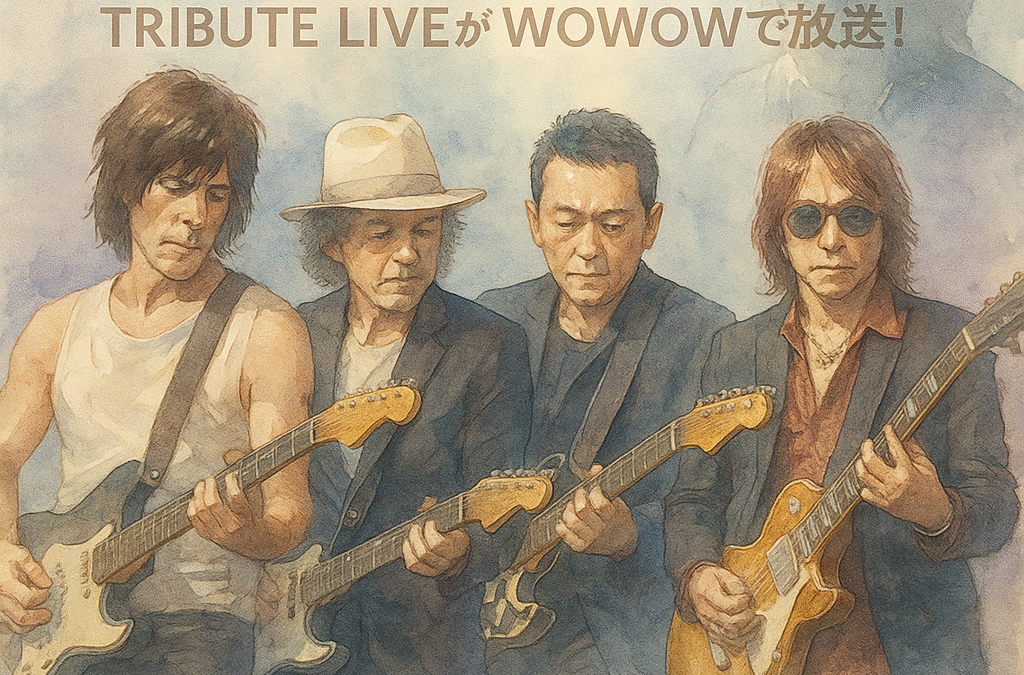 A Tribute to Jeff Beck by Char with HOTEI and Tak Matsumotoが5/4（日・祝）午後9:00からＷＯＷＯＷで放送！