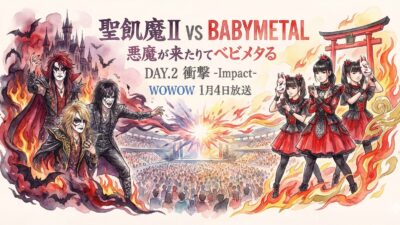 聖飢魔Ⅱ VS BABYMETAL 「悪魔が来たりてベビメタる」DAY.2『衝撃 -Impact-』を2026年正月に放送