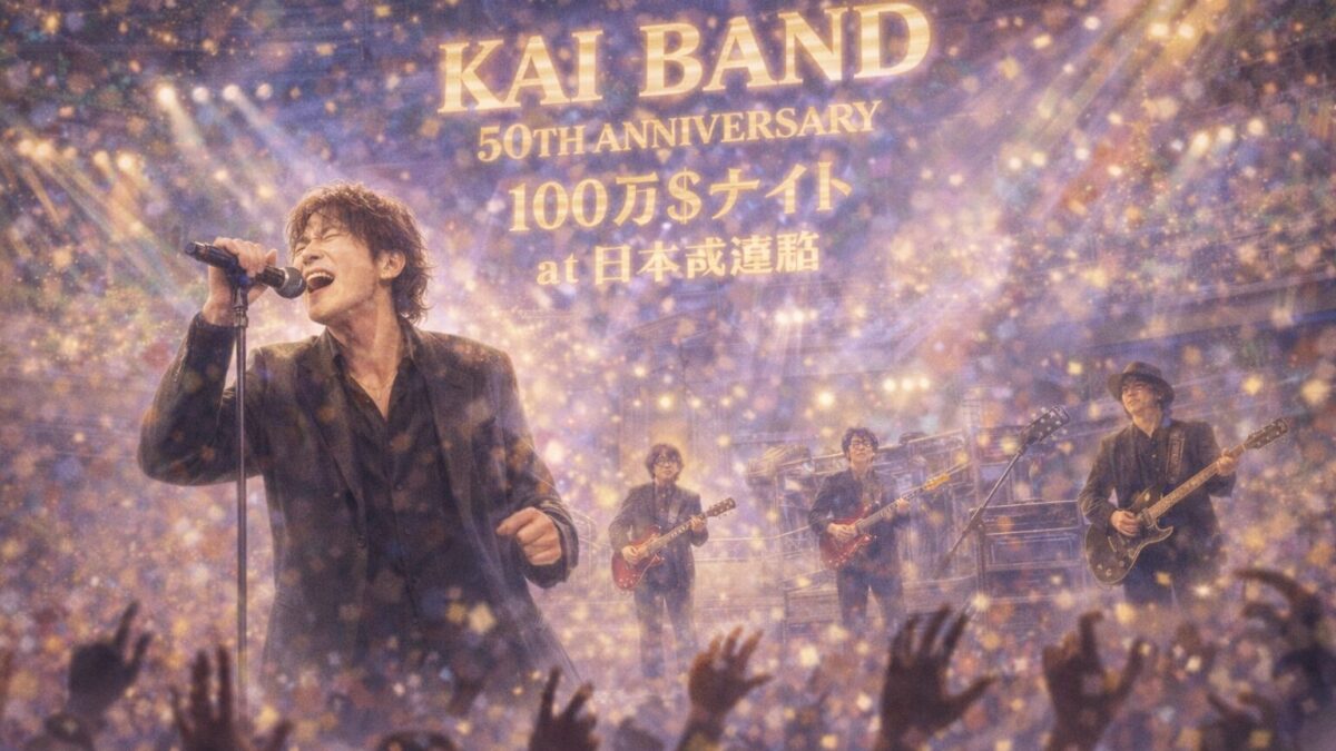 甲斐バンド 50TH ANNIVERSARY 100万＄ナイト at 日本武道館を2026年1月に放送！
